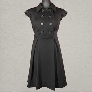 Jessica Simpson Black Double Breasted Fit & Flare Dress – Size 4